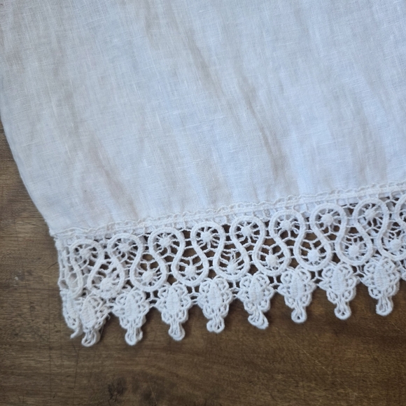 Lungo L’Arno Italian Linen Camisole – Size S – White - Picture 3 of 5